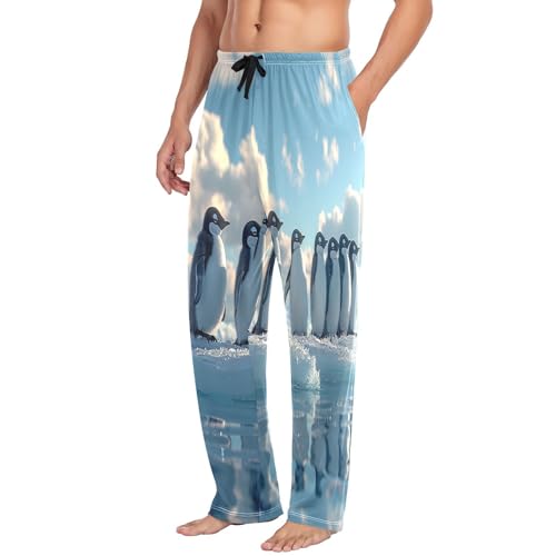 Pantalon de pyjama pingouin mignon avec cordon de serrage taille S