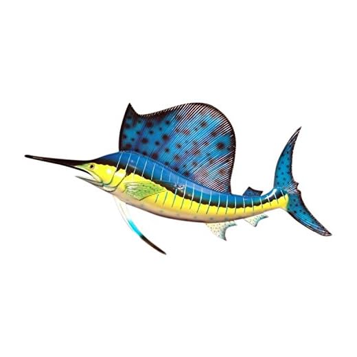 Charlotte International Ocean Sailfish Salt Water Fishing Replica Wall Mount