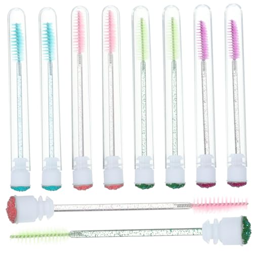 BATHVEVE 10Piezas Cepillos De Pestañas Aplicadores De Maquillaje Para Pestañas Herramientas Para Extensiones De Pestañas