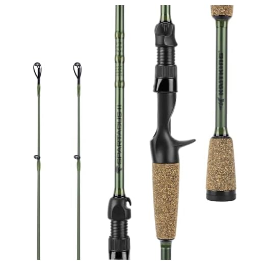 KastKing Spartacus II Twin Tip Fishing Rods, Cast - 7'10" - H Power - Ex-Fast