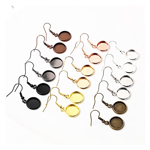 Cabochon et support de boucle d'oreille DIY 12 mm avec finitions soignées pour créateurs - 2