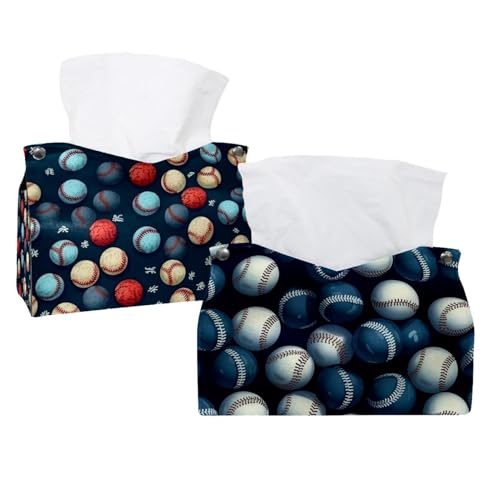 Support de boîte à mouchoirs baseball pour ranger vos serviettes - 2