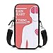 Bolso bandolera para teléfono móvil con correa de hombro extraíble corazón cerebro resistente al desgaste bolsa caso para llavero muñeca cartera Yoga bolsas mujeres