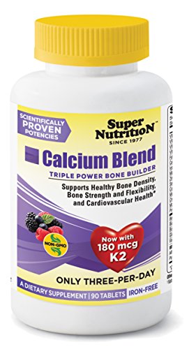 SuperNutrition Calcium Blend Iron-Free, 90 Count