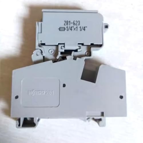 Vanky Industry 5pcs Compatible with WAGO 281-623 2-Conductor Fuse Terminal Block 4,00 mm2 Gray New