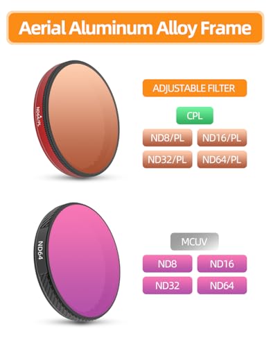 for DJ I Action 5 Pro/4/3 Filter Adjustable CPL ND64 Dimming Mirror ND8/PL Filter Drone Camera Lens (nd32)