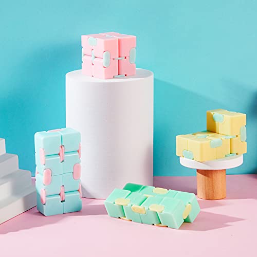 Infinity Cube Toy Anxiety Relief Fidget Toy Hand Held Magic Sensory Stress Cube Toy For Adults Kids Relieve Stress Christmas Party Favors (Stylish Style) #TOP4