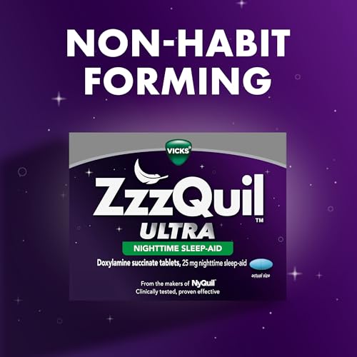 zzzquil ultra sleep aid doxylamine succinate 25mg sleep aids for adults nighttime sleep aid 48 tablets