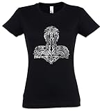 Camisa de Marcas THOR´S HAMMER II MUJER GIRLIE Women T-SHIRT – mazo Mjölnr Odin maglio Loki Midgard Mjölnir Celts Dios Celtes Teutones Teutons Cross Odhin Valhalla Ragnarök Jörmugandr Shirt Tamaños S - 5XL