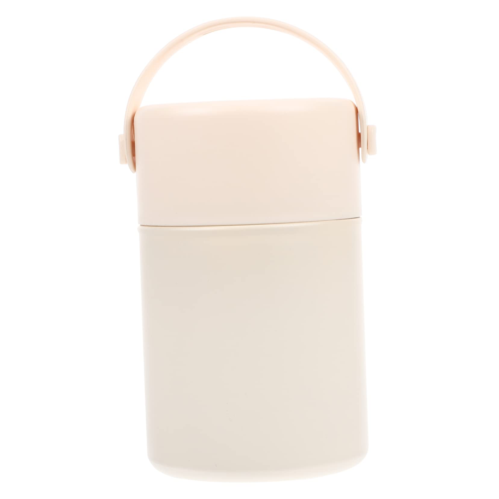 Termo de comida térmico de acero inoxidable 850ml contenedor al vacío portátil beige