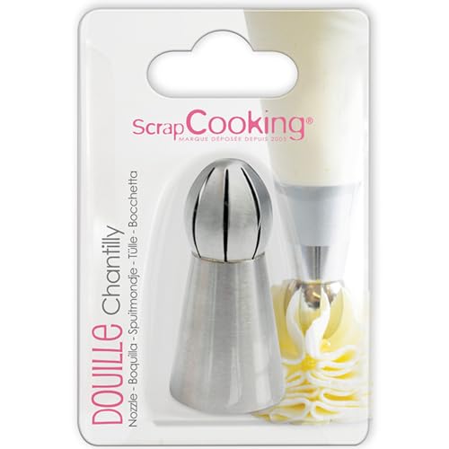 Scrapcooking 1799 Douille pour Chantilly en INOX Ø2,3 x Ø3 x H6 cm