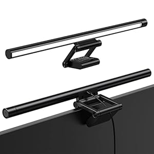 Baseus Monitor lamp, LED E-reading bureaulamp dimbaar kleurtemperatuur en helderheid, oogbescherming, geen scherm verblinding of flikkeren, USB aangedreven computer monitor kantoor lamp