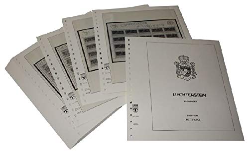 Liechtenstein Petits Blocs LINDNER 1987-1988 - Feuilles Pré-imprimées Album Classeur