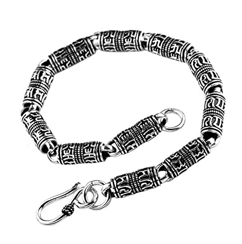 Chaîne de 5 mm pour hommes bijoux véritable argent 925 bracelet rond S925
