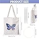 Sticken Set für Erwachsene und Anfänger - Canvas Tote Bag Stickset mit Tasche, Werkzeug und Anleitung - DIY Set für Stickereiliebhaber