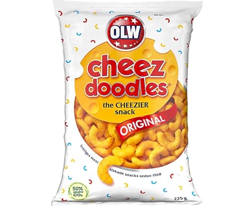OLW Cheez Doodles – Cheesy Corn Snacks 160g