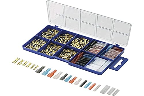 TRU Components 739647 Crimp Connector Assortment 0.104 mm² 2.50 mm² Transparent Black Red Blue, Clear, Black, Red, Blue