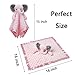 Pro Goleem Elephant Security Blanket Twin Baby Gifts Baby Snuggle Toy Lovey for Infant Girls Soft Lovie Pink, 2 Pack