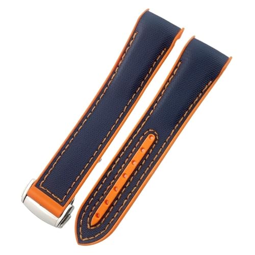Bracelet incurvé résistant pour montre Seamaster 300 en nylon caoutchouc