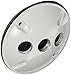 Morris 36832 Weatherproof Box Cover, 4-inch Round, (3) 1/2-inch Hole, White