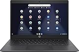 HP Chromebook 14 FHD Laptop, Dual-core Intel Celeron Processor N3350, 4GB RAM, 64GB eMMC Storage, 14-inch FHD IPS Display, Google Chrome OS, Dual Speakers and Audio by B&O (14-ca064dx, 2022), Gray