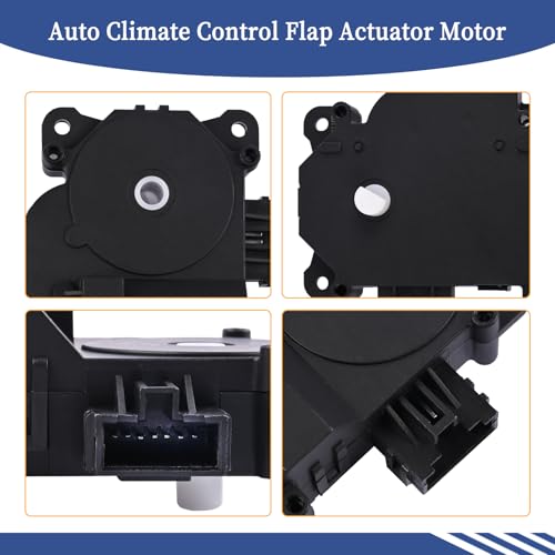 Getfarway Auto Climate Control Flap Actuator Motor 063700-7321 Compatible with Mitsubishi Grandis 2004 2005 2006 2007 2008 2009 2010 2011 2012 Black Plastic 7 Pin 0637007321