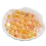 FGUJSUR Juguetes for acuarios Máquina de Bolas Que rebotan Cuentas Bolas Vidrio Luminosas Materiales Hechos a Mano for Hacer tú Mismo Canicas Pinball(Peach)