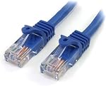 StarTech.com Cat5e Ethernet Cable10 ft - Blue - Patch Cable - Snagless Cat5e Cable - Network Cable - Ethernet Cord - Cat 5e Cable - 10ft | Gold-plated RJ45, Patch Cable, Ethernet Cord, 5Gbps speeds, 24AWG copper, Network