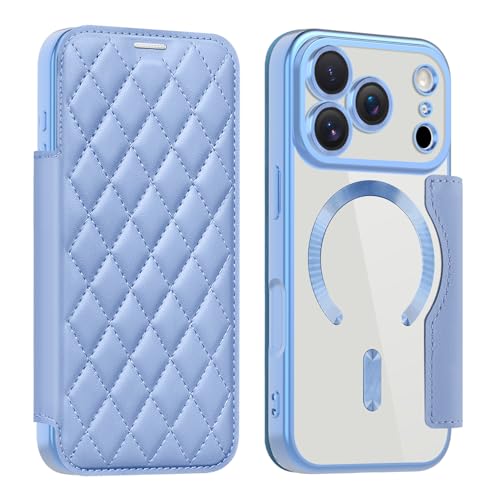 Étui portefeuille magnétique pour iPhone 17 Pro coque cuir antichoc MagSafe RFID 6.3