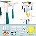 SWATOW Kids Activity Table, 6-in-1 Play Table Chair Set - Adjustable Height, Storage Box, 105pcs Marble Run Building Blocks, Water & Sand Table Playset Toy Gift for Toddlers