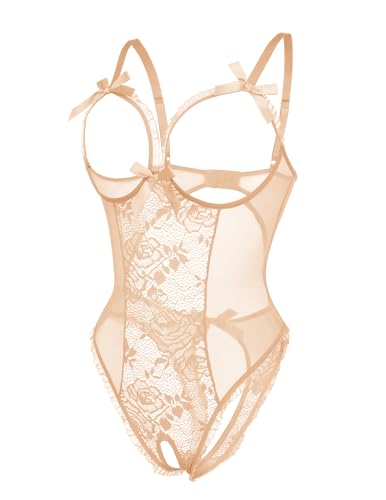 Image of Avidlove Women One Piece Lingerie Sexy Lace Babydoll Mini Bodysuit