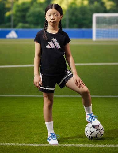 Adidas Unisex-Kids Goletto IX Firm Ground/Multi Ground Soccer, White/Bright Royal/Team Shock Pink, 1