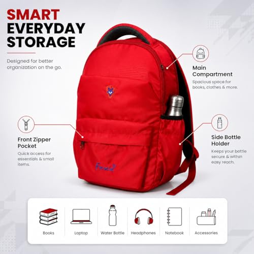 Image of Devinbha Waterproof Backpack | Stylish & Durable School, College & Travel Bag for Boys, Girls, | Lightweight Everyday