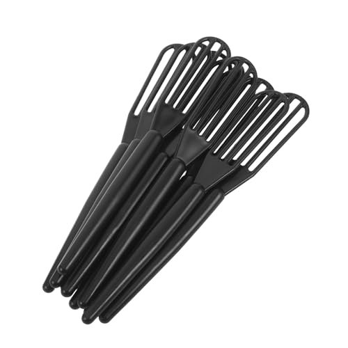 Hemobllo Batidores Mezcladores de Tinte y Crema para Cabello, 10 Piezas Negras de Plástico Grueso, Utensilios para Aplicación en Salones y Uso Doméstico