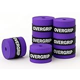 Kit 6 Overgrips Para Raquete Tênis e Beach Tennis Alta Aderência, Fácil Aplicação, Conforto na Pegada, Secagem Rápida e Excelente Custo-Benefício KOALAECOM® (Roxo)