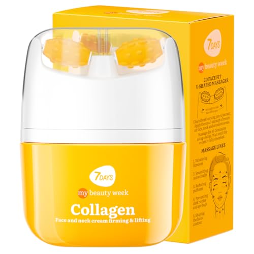 7DAYS Crema Facial y de Cuello Coreana con Colágeno, 40 ml