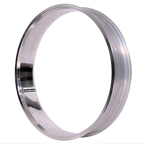 Jante 24" 36 trous en alu poli 100 mm de large pour Power-Bikes