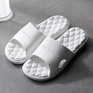 Womens mannen slippers slippers slippers vrouwen dikke bodem indoor sandalen en slippers koppels huis antislip zachte platte schoen-wit_36
