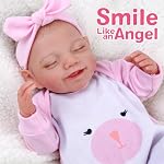 BABESIDE Lifelike Reborn Poupées - 20-Inch Sweet Smile Realistic-Newborn Vinyl Reborn Baby Doll Full Body Dormant bébé fille vraie vie Poupées bébé ensemble pour les enfants