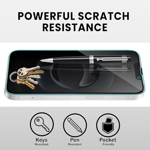Image of ArmourPro Anti-Spy Privacy Tempered Glass for iPhone 16E / 14 / 17E / iPhone 13 - Anti Peeping Screen Protector, Edge to Edge Full Coverage, 9H Hardness, Easy Installation Kit | Pack of 2