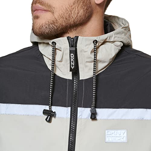 Image of DKNY Men's Active Reflective Colorblock Windbreaker