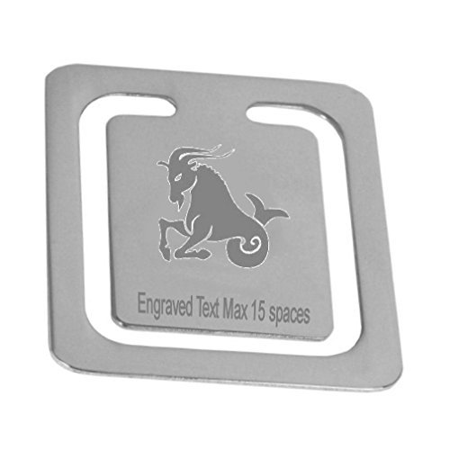 Signet Capricorne gravé en bois noble avec logo personnalisé dans son coffret cadeau
