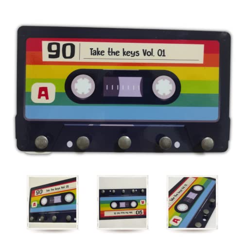 Porta Chaves 20x10 - Fita k7 Colorida