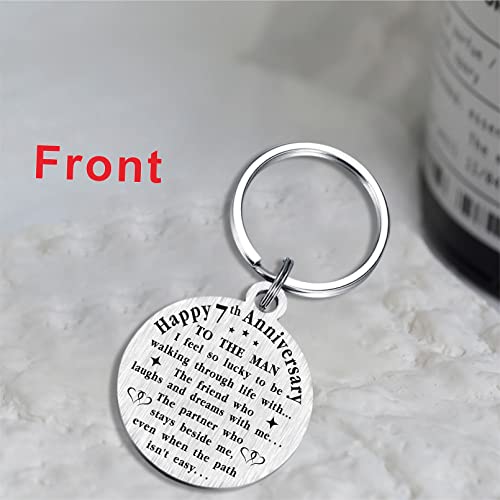 Tanwih 7Th Wedding Anniversary Keychain Gifts, We Still Do Since 2016, 7 Year Anniversary Decoration For Husband Men, 7 Yr Anniversary For Him #TOP1