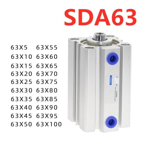 Cilindro neumático SDA63 tipo SDA con diámetro de 63mm 6