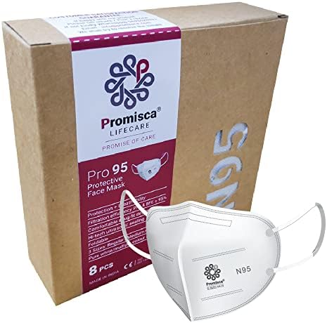 N95 Face Mask for Adults and Kids Mask in four sizes (Small Pack of 8, White)