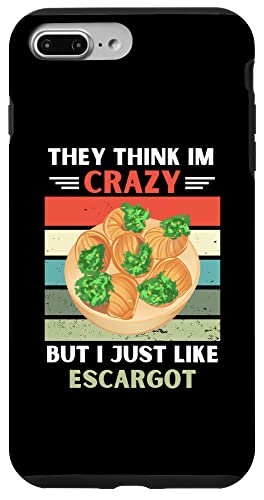 ���B���e�[�W They Think Im Crazy But I Just Like Escargot Lover �X�}�z�P�[�X iPhone 7 Plus/8 Plus �p