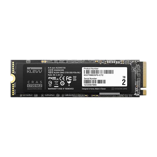 内蔵型SSD KLEVV CRAS C720 M.2 2TB SSD Gen3 Amazon | エッセンコアクレブ KLEVV SSD 2TB CRAS C720 M.2 NVMe PCIe3