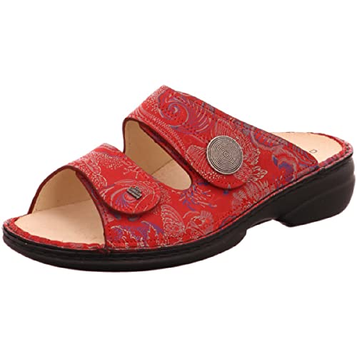 Finn Comfort Sansibar Pantoletten bequem bis 30 mm Gr.39, Rot Cover