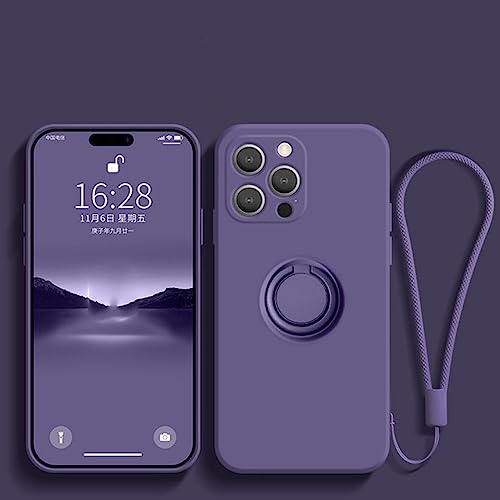 Coque magnétique en silicone pour iPhone 12 Pro pour voyager l'esprit tranquille avec sangle